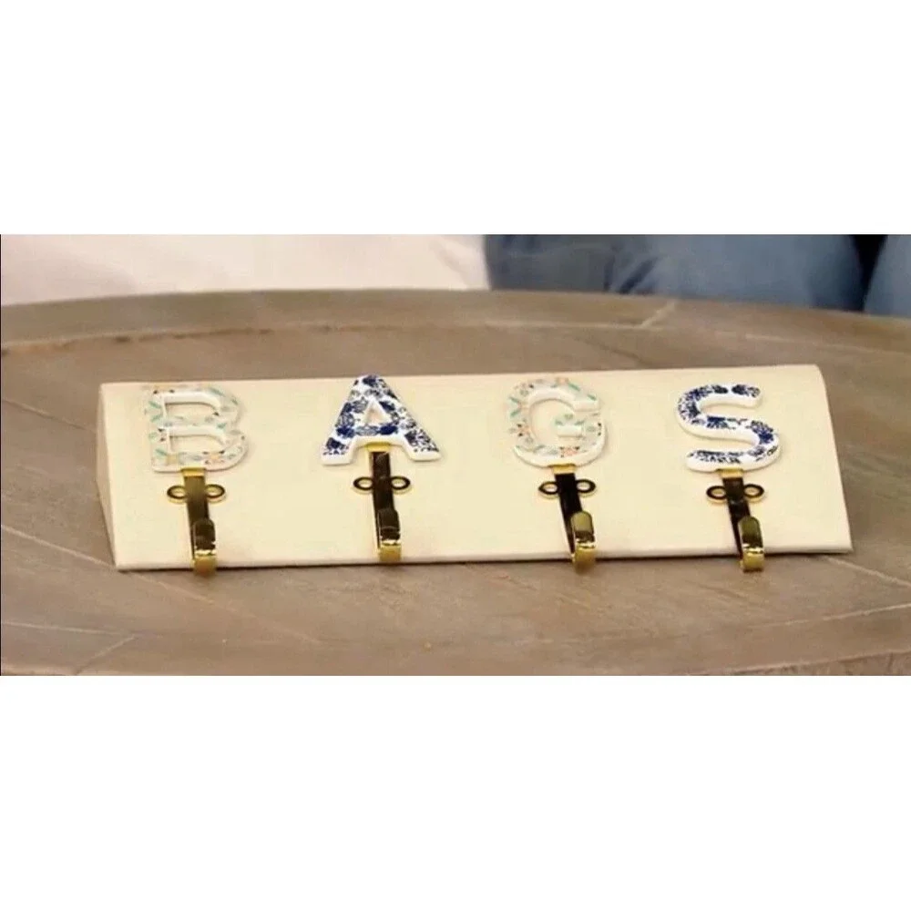 Home Reflections Ceramic Wall Hooks - BAGS NEW